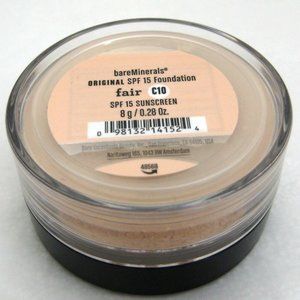 BARE ESCENTUALS bare Minerals SPF15 Foundation * FAIR C10 * 8g Click Lock Go NEW